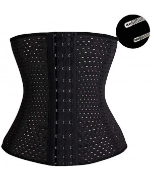 Bottoms Hollowing Outs Corsets Women Corsets Shaping The Abdomen and Tied Waists Corsets - Black - CJ193WEME70