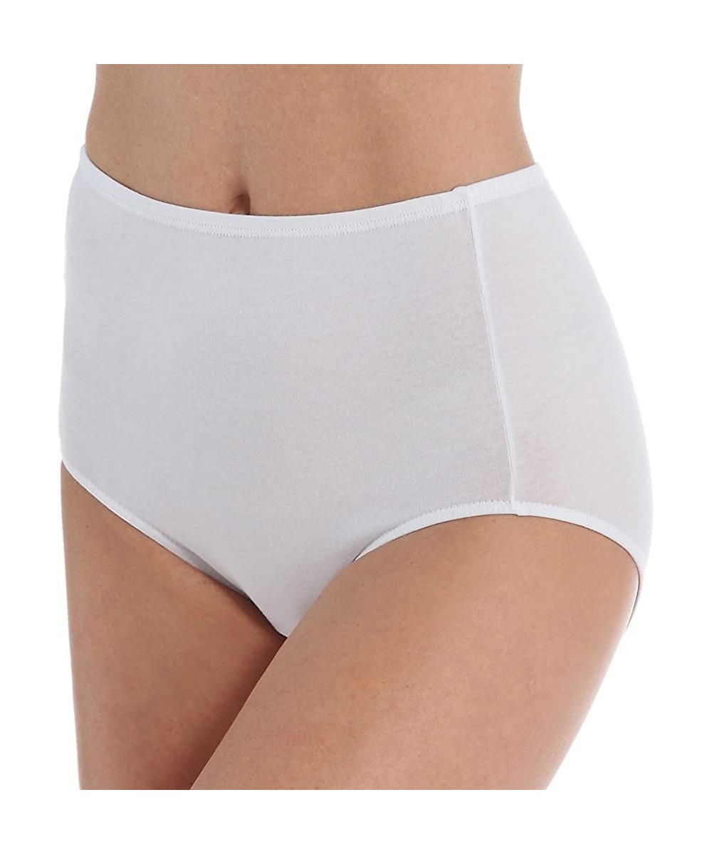 Panties Women's The Essentials Cotton Classic Full Brief Panty 4027 - White - CQ12B1U849X