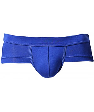 Briefs Mens Underwear Functional Solid Color Modal Breathable Casual Brief 3-Pack - Lake Blue - CY192ARQ8UU