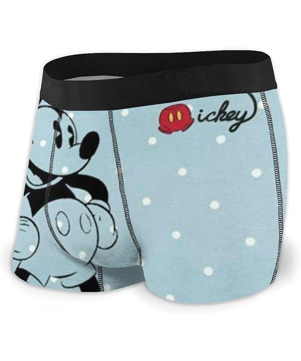 Boxer Briefs Men's Boxer Briefs Mickey Mouse Cool (2) Soft Boxer Shorts Mens Gifts - Mickey Mouse Love (2) - C319E8EGRXR