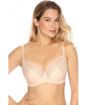 Bras Underwired Lace Semi Padded Bra 933 Adrianna - Beige - CT195TRX0WA