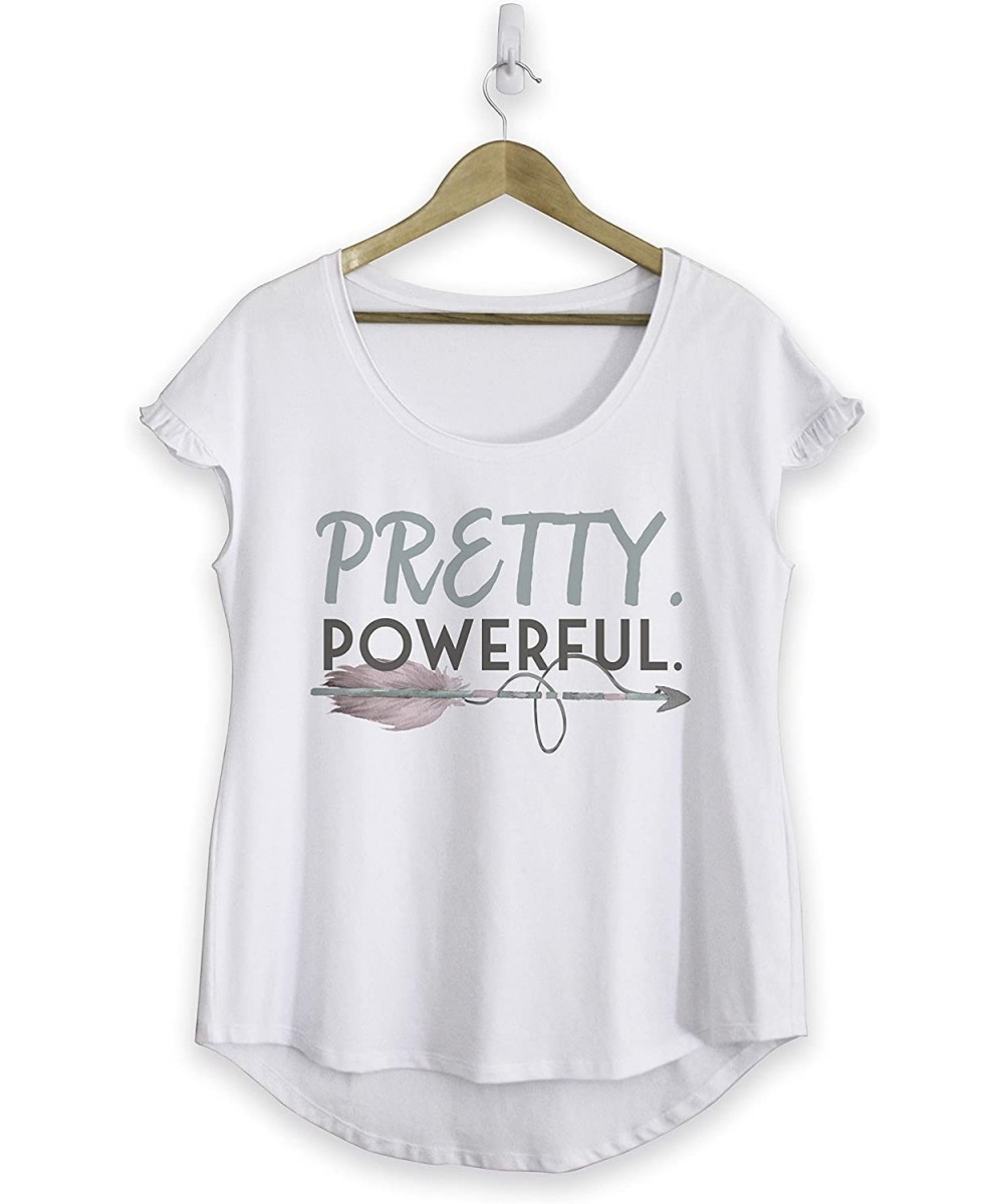 Tops Pretty Powerful- Cotton Ruffle Tee - C318IGLYA4K