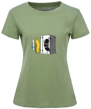 Thermal Underwear Fashion Women's O-Neck Short Sleeve Plus Size Cotton T-Shirt Casual Top - Army Green - CM196456EKK