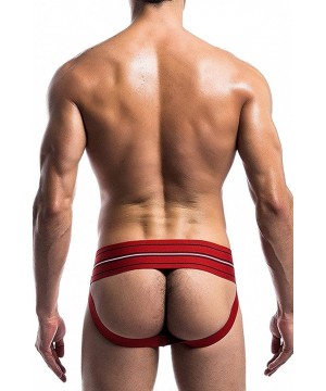 G-Strings & Thongs Men Sexy Breathable Pouch Athletic Supporter Jockstrap Jock Strap Thong - 4 Pack-mix Color 2 - CX186S8RLOR