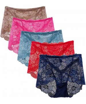 Panties 5 Pack Women's Sexy Lace Briefs Panties - 3 - CT18K6RSUK5