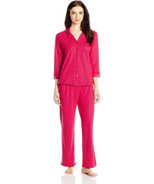 Sets Women's Lace Print Pajama Set - Red/Gold - CP125B1F0WH