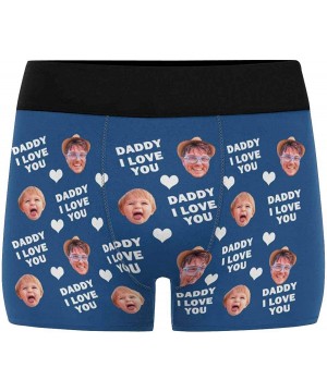 Boxer Briefs Custom Men's Boxer Briefs with Funny Photo Face- Personalized Novelty Underwear Daddy I Love You Father's Day Bl...