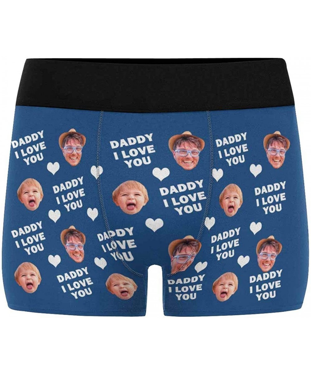 Boxer Briefs Custom Men's Boxer Briefs with Funny Photo Face- Personalized Novelty Underwear Daddy I Love You Father's Day Bl...