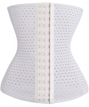 Bustiers & Corsets Women's High Waist Trainer Shapewear Corset Cincher with Air Holes Body Shaper - Skin - C618D5RC7A8