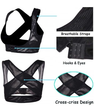 Shapewear Chest Brace Up for Women Humpback Posture Corrector Back Support Corset Shapewear X Strap Vest Breast Support Bra T...