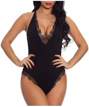 Baby Dolls & Chemises Sexy Lingerie for Women Babydoll Erotic Sexy Lingerie Women Lace Deep V Collar Sexy Underwear Plus Size...