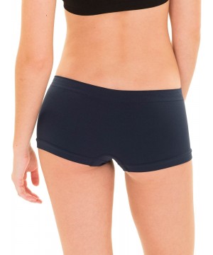 Panties 6 Pack Women's Nylon Spandex Boyshort Panties - Winter - CI182L0SL2Q