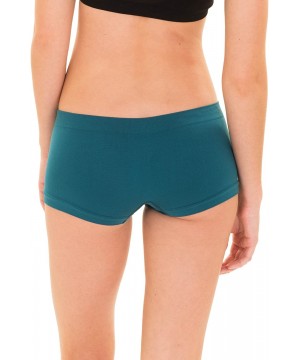 Panties 6 Pack Women's Nylon Spandex Boyshort Panties - Winter - CI182L0SL2Q