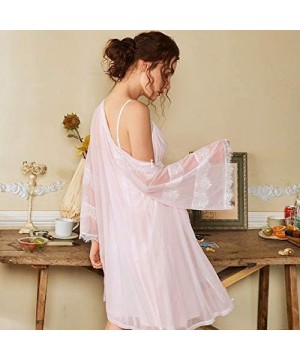 Nightgowns & Sleepshirts Women's Vintage Victorian Sleepwear Sleeveless/Short/Long Sleeve Sheer Nightgown Pajamas Nightwear L...