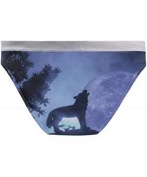 Panties Women Underwear Bikini Panda Cute Sexy Low Waist Panties Hipster Comfy Briefs - Wolf Roar - C918WL38WS3