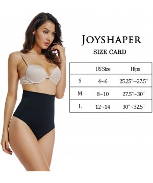 Shapewear Women's Seamless Thong Shapewear Tummy Control Thong Panties Waist Shaper Body Shaping Thong Underwear - Black( Fir...