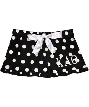 Bottoms Kappa Alpha Theta Flannel Boxers - Polka Dot - Black Polka Dot - CK186W33OW2