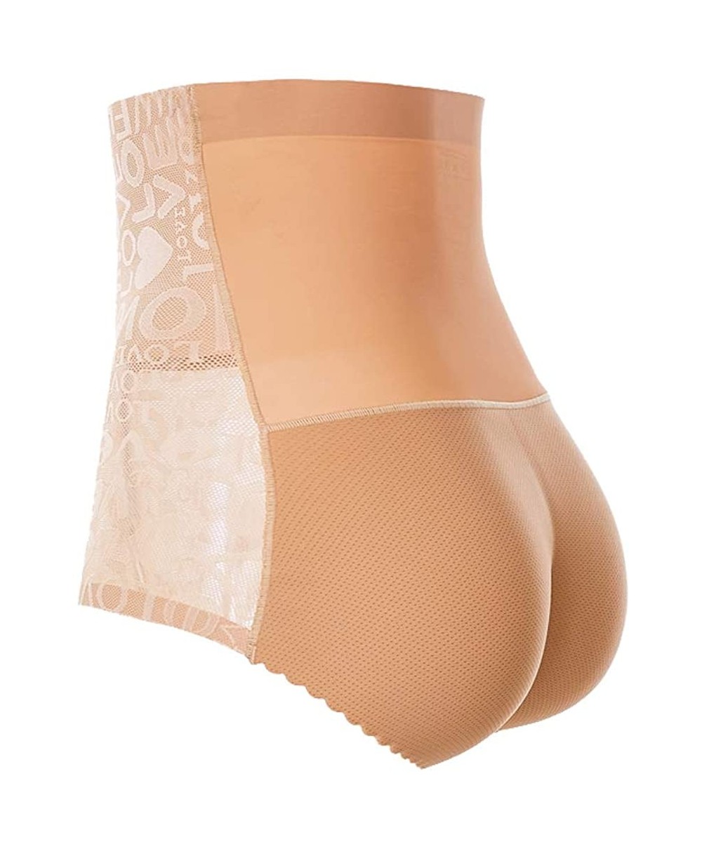 Shapewear Womens Butt Lifter Lace Padded Panties Hip Enhancer Underwear Body Shaper - Style-12-nude - C518Y0S4UQC