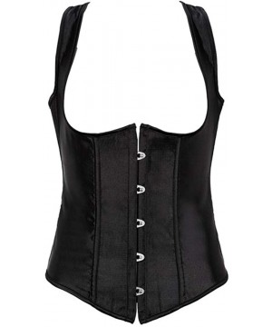 Bustiers & Corsets Sexy Corset Womens Steel Boned Underbust with Straps Top Waistcoat Plus Size Lingerie - CU18IOXY0M6