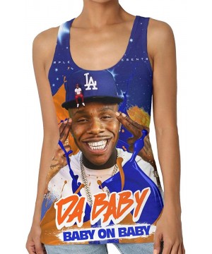 Camisoles & Tanks Dababy Baby on Baby Women's Premium Tank Top Sexy Singlet Black - Black - CX19C6TYZEM