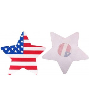 Accessories Bra Sticker Sexy Star Shaped Nipple Covers USA Flag Nipple Stickers for Women Disposable Red Blue and White 30Pai...