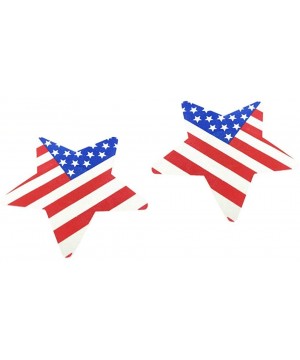 Accessories Bra Sticker Sexy Star Shaped Nipple Covers USA Flag Nipple Stickers for Women Disposable Red Blue and White 30Pai...