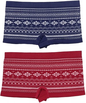 Panties Women's Pack of 6 One Size Boyshorts in Multiple Styles - 6 Pack Aztec Print - C112HHIKUGN