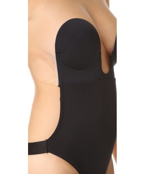 Shapewear Women's U Plunge Backless Strapless Bodysuit - Black - CP11IQX5A81