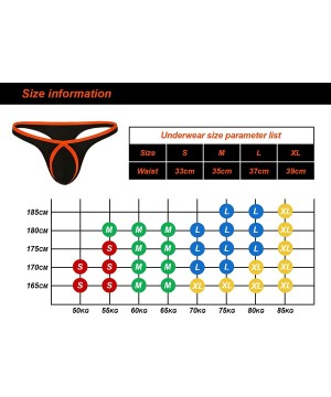 G-Strings & Thongs Men's Underwear Thong Ice Silk Bikini Briefs G-String T-Back Undies - 01-3black - CS18T79TO5E