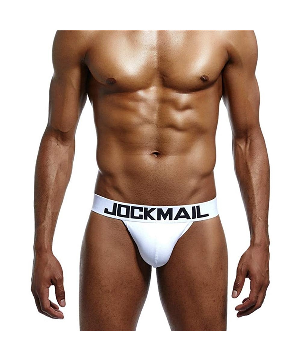 G-Strings & Thongs Men Underwear Men G String Thongs Sexy Gay Underwear Jockstrap Men Thong Underwear - White - CU18KLYDUSO