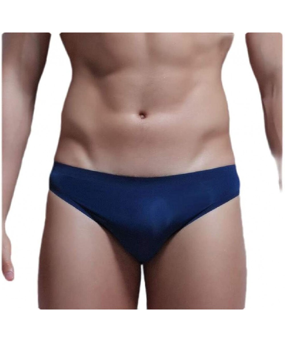 Briefs Ice Silk Summer Seamless Underwear Low Waist Solid Brief - 4 - CK19DZ50IAU