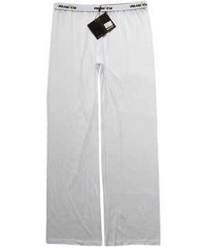 Sleep Bottoms Mens Mesh See Through Home Lounge Pants Nightwear - White - CB12OCYCY1E