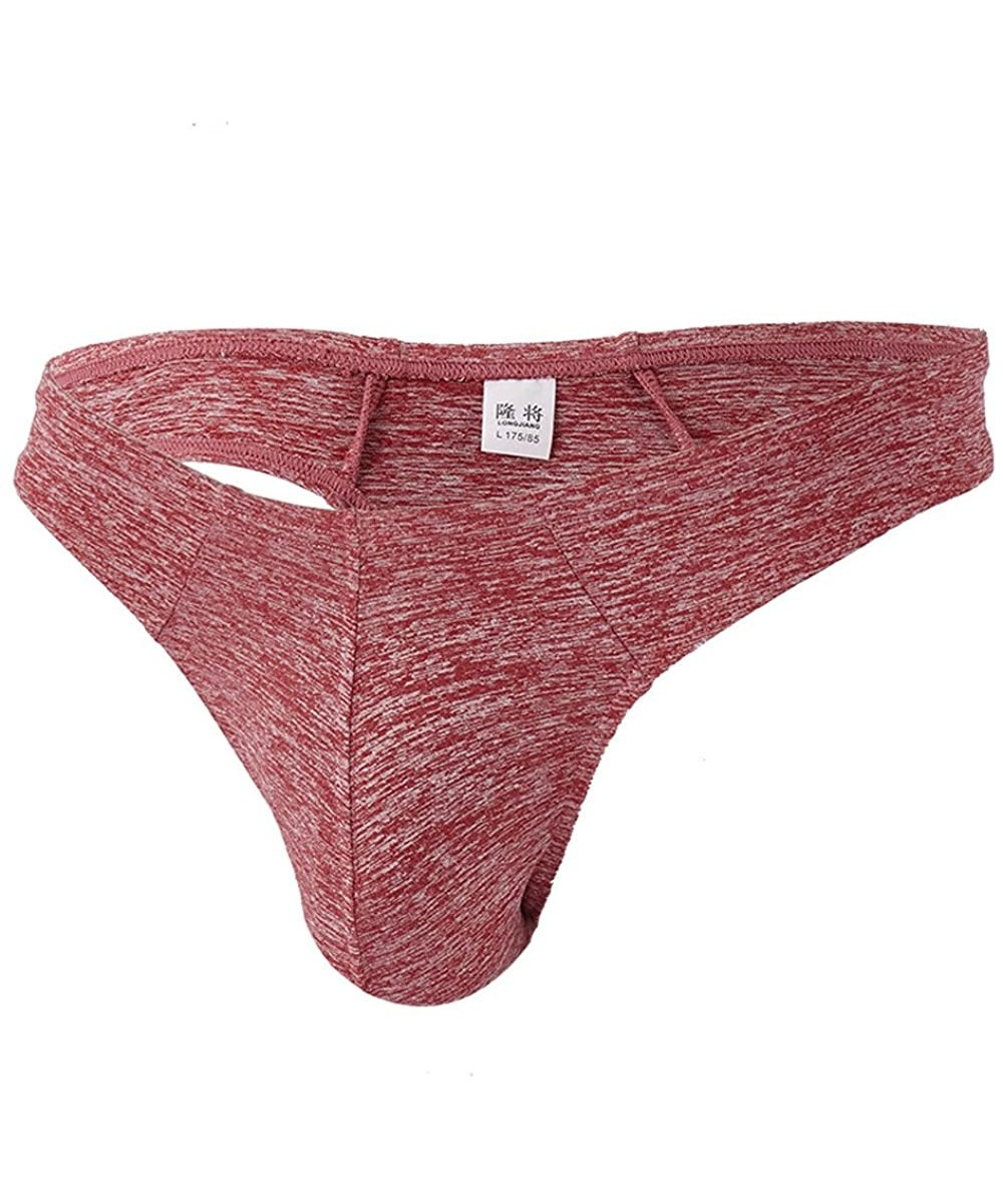 Bikinis Sexy Boxer Briefs Soft Comfy Underwear Underpants Breathable Lightweight Knickers Shorts - G-red - CM1940EGQQ4