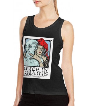 Camisoles & Tanks Alice in Chains Women Sexy Tank Vest Custom Vest T-Shirt Black - Black - CW19DUD0NH6