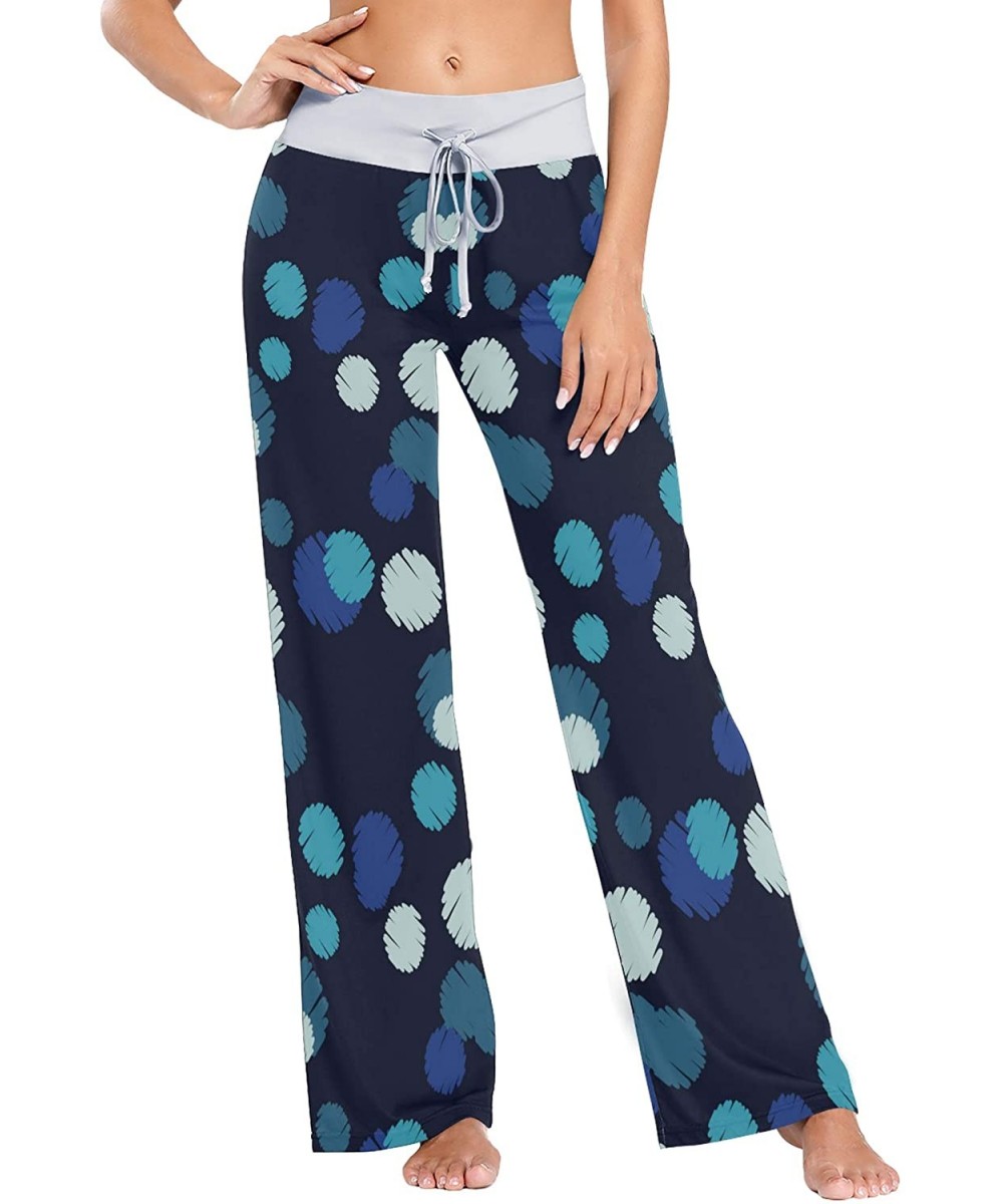 Bottoms Women's Pajama Lounge Pants Casual Stretch Pants Wide Leg - Multi 4 - CN197Y8KY5O