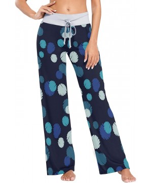 Bottoms Women's Pajama Lounge Pants Casual Stretch Pants Wide Leg - Multi 4 - CN197Y8KY5O