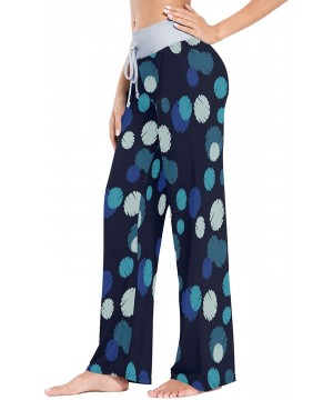 Bottoms Women's Pajama Lounge Pants Casual Stretch Pants Wide Leg - Multi 4 - CN197Y8KY5O