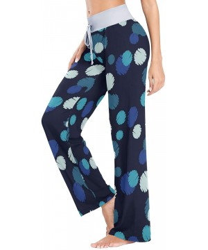 Bottoms Women's Pajama Lounge Pants Casual Stretch Pants Wide Leg - Multi 4 - CN197Y8KY5O