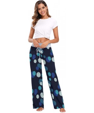 Bottoms Women's Pajama Lounge Pants Casual Stretch Pants Wide Leg - Multi 4 - CN197Y8KY5O