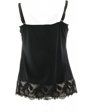 Camisoles & Tanks Lace Overlay Camisole 590-151 - Black - CR19COHIQ37