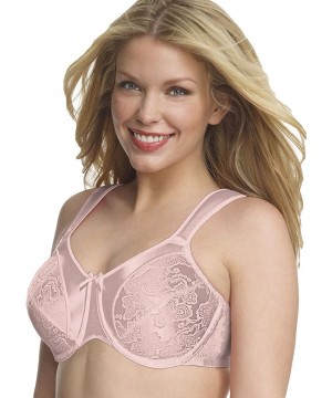 Bras Women's Satin Tracings Underwire Minimizer Bra - Rosewood - CX126IBA4K1