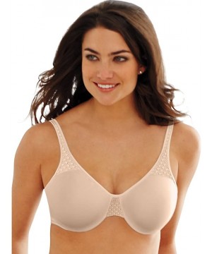 Bras Passion for Comfort Minimizer Underwire Bra - Soft Taupe Check Lace - C818337GY7L