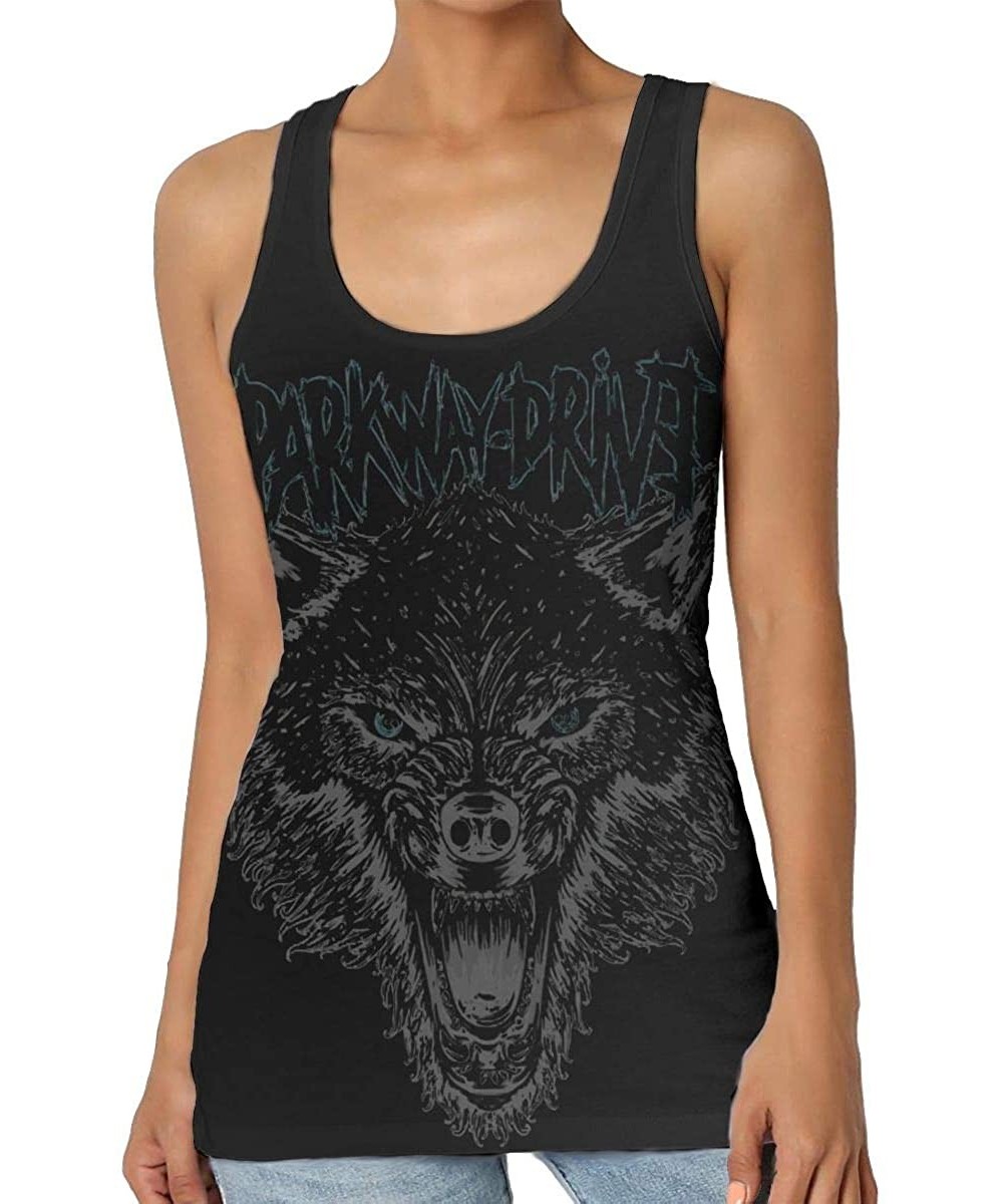 Camisoles & Tanks Parkway Drive Women's Summer Soft and Comfortable Sports Personality 3D Printed Vest - Black - C119D87RI7Z