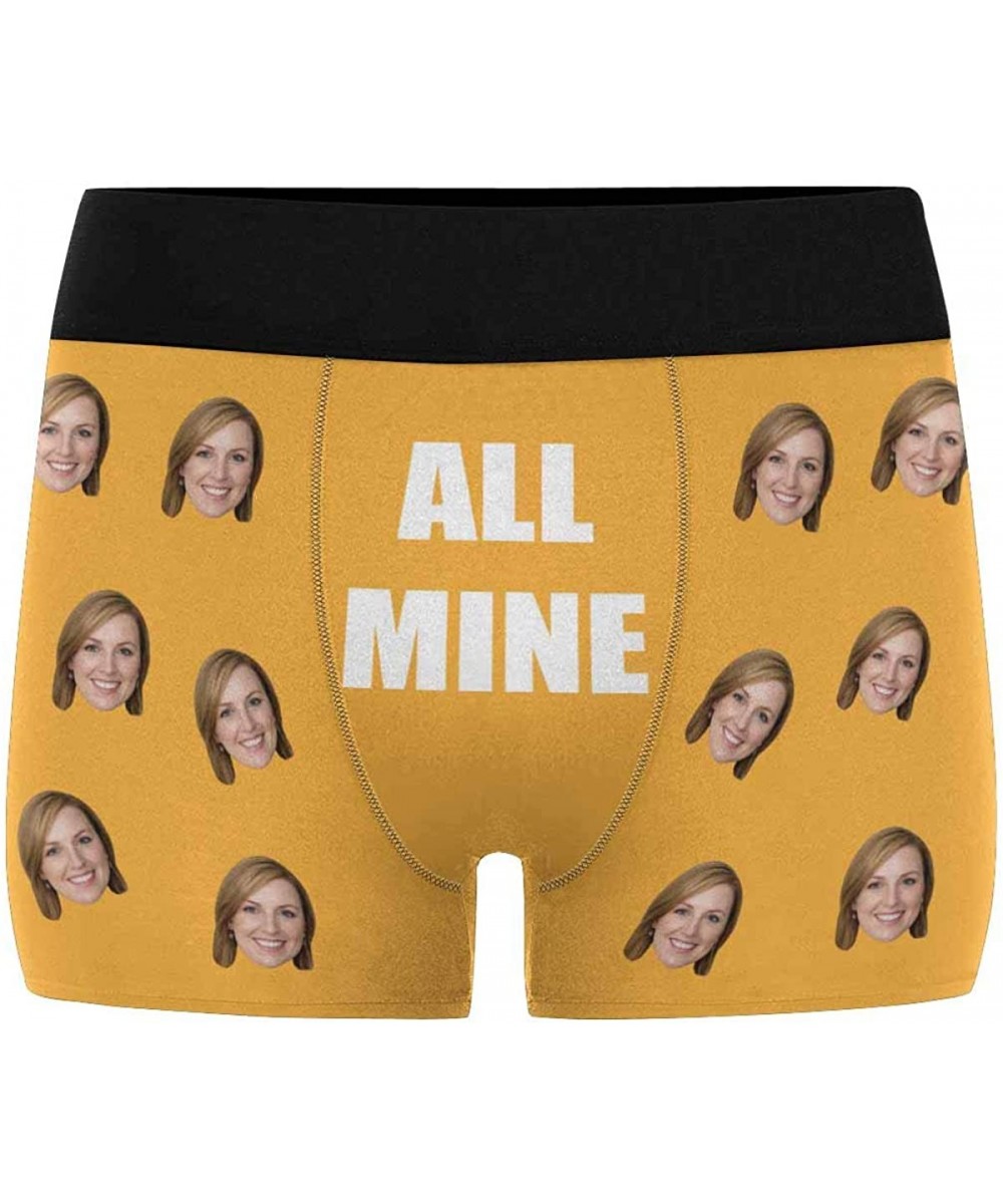 Boxer Briefs Personalized Mens Photo Boxer Briefs- Face on Novelty Shorts Underpants for Boyfriend Husband All Mine - Multi 5...