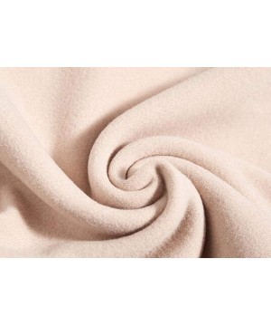 Thermal Underwear Plus Size Solid Color Fleece Seamless Thermal Underwear Stretchy Long Johns - 1 - C3192M73KR5