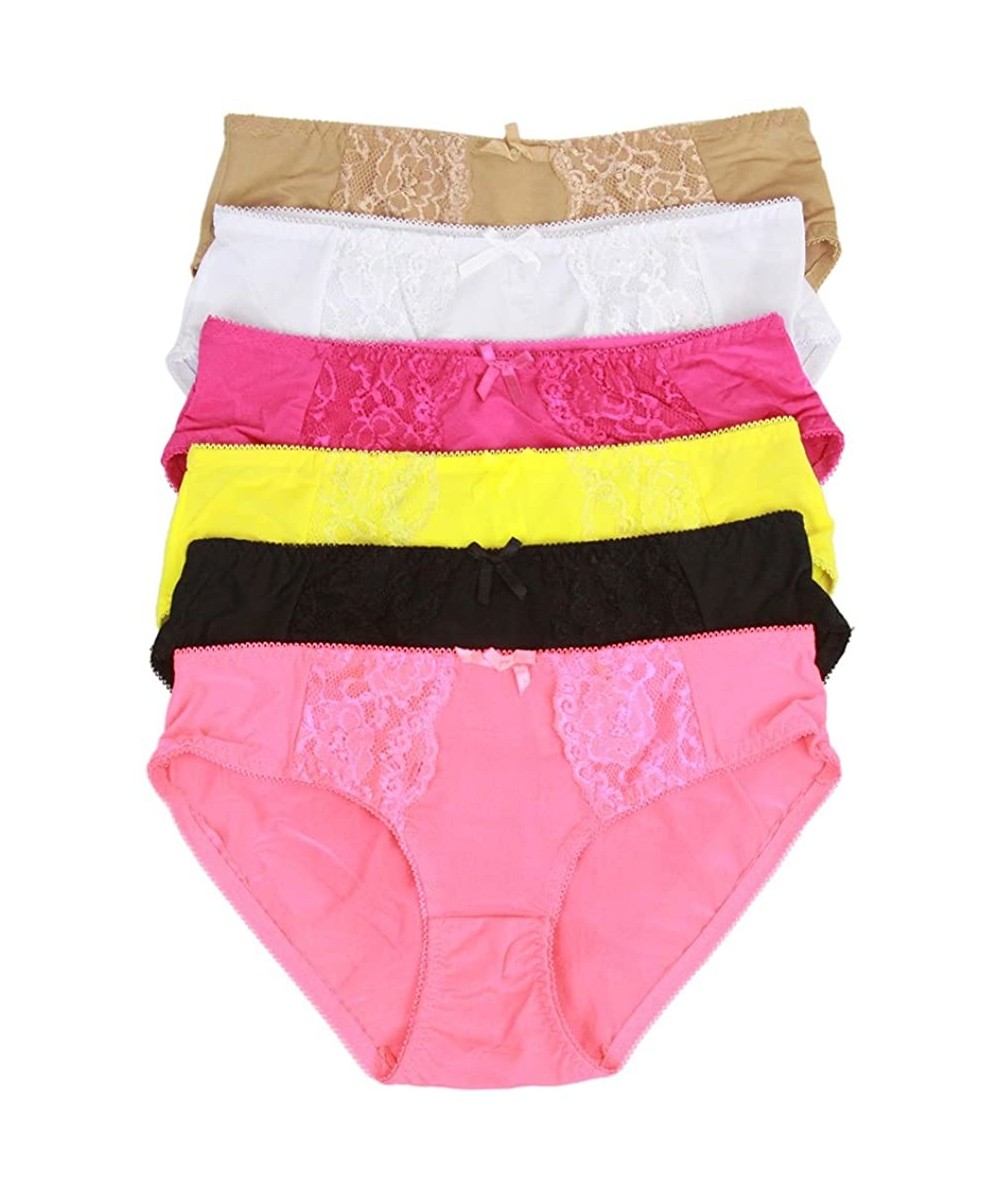 Panties Women's Pack of 6 Bikini Panty - Bright Assorted - CF121NSRAKB