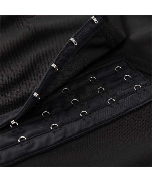 Bustiers & Corsets Cosplay Corset Adjustable 3 Rows of Hooks Chest Binder Breathable Elastic Band for Tomboy Lesibian-Black-M...