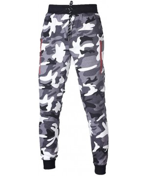 Thermal Underwear Fashion Men's to Keep Warm Zipper Winter Comfortable Camouflage Sweat Pants Casual Slim Sweatpants Track Pa...