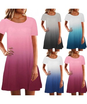 Nightgowns & Sleepshirts Sleepwear Swing Dresses for Womens Casual Loose Simple Sleeveless Chemise Soft Cotton Nightgown T Sh...