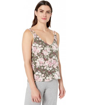 Tops Women's Sleeveless Sleep Pajama Tank Top - Geo Rose - CR18S7Q0T4O